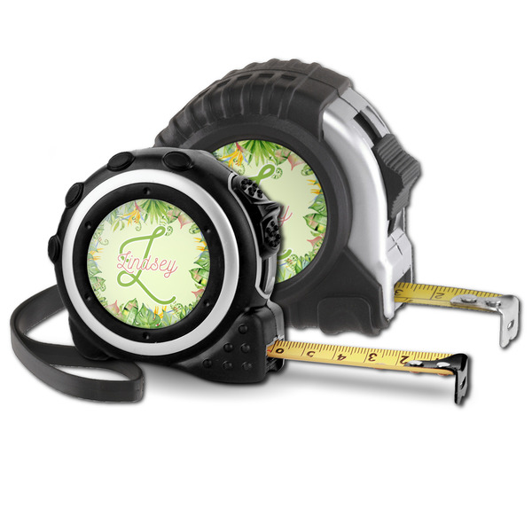 Tropical Leaves Border Parent tape measure