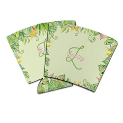 Tropical Leaves Border Party Cup Sleeve (Personalized)