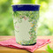 Tropical Leaves Border Party Cup Sleeves - with bottom - Lifestyle