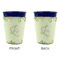 Tropical Leaves Border Party Cup Sleeves - without bottom - Approval