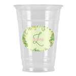 Tropical Leaves Border Party Cups - 16oz (Personalized)