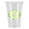 Tropical Leaves Border Party Cups - 16oz - Front/Main