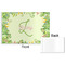 Tropical Leaves Border Disposable Paper Placemat - Front & Back