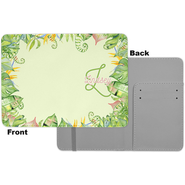 Tropical Leaves Border Passport Holder - Apvl