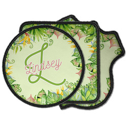 Tropical Leaves Border Iron on Patches (Personalized)