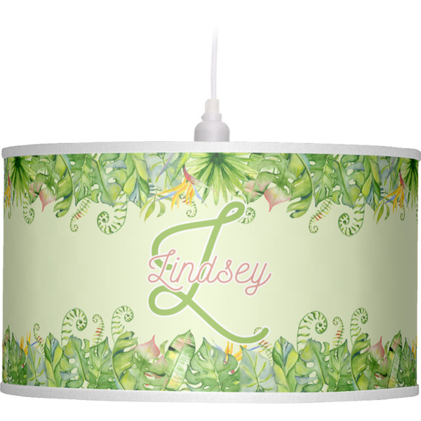 Tropical Leaves Border Pendant Lamp Shade