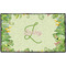 Tropical Leaves Border Door Mat - 60"x36" (Personalized)