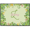 Tropical Leaves Border Personalized Door Mat - 24x18 (APPROVAL)