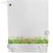 Tropical Leaves Border Personalized Golf Towel