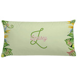 Tropical Leaves Border Pillow Case (Personalized)