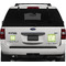Tropical Leaves Border Personalized Square Car Magnets on Ford Explorer