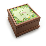 Tropical Leaves Border Pet Urn (Personalized)