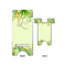 Tropical Leaves Border Phone Stand - Front & Back