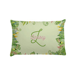 Tropical Leaves Border Pillow Case - Standard (Personalized)