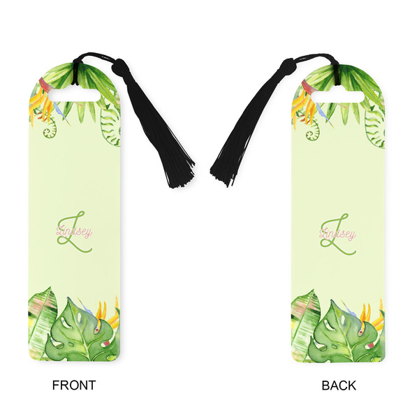 Tropical Leaves Border Plastic Bookmarks - Approval