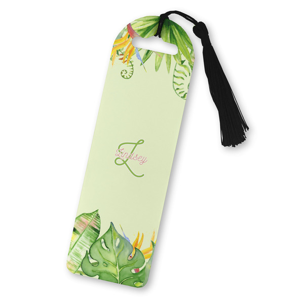 Custom Tropical Leaves Border Plastic Bookmark (Personalized)