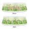 Tropical Leaves Border Plastic Pet Bowls - Small - APPROVAL