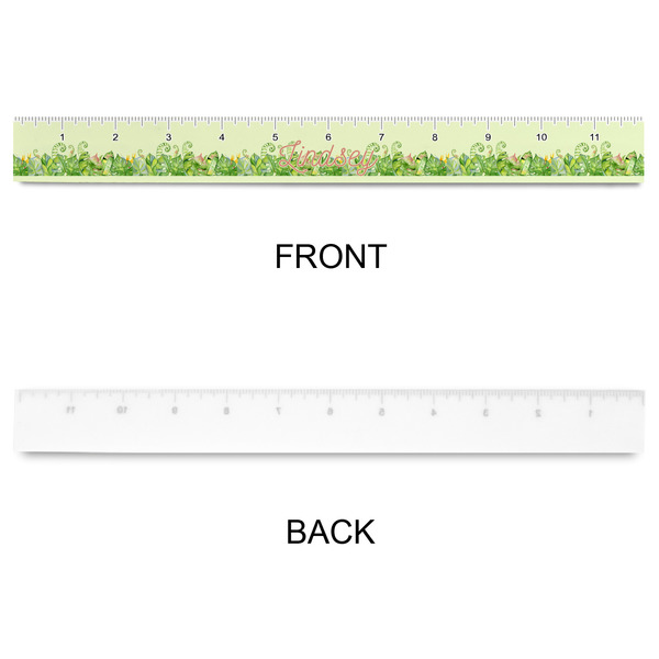 Tropical Leaves Border Plastic Ruler - 12" - APPROVAL