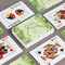 Tropical Leaves Border Playing Cards - Front & Back View