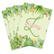 Tropical Leaves Border Playing Cards - Hand Back View