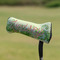 Tropical Leaves Border Putter Cover - On Putter