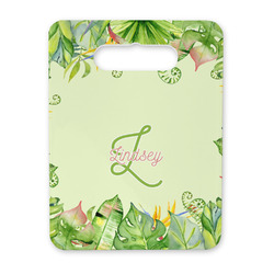 Tropical Leaves Border Rectangular Trivet with Handle (Personalized)