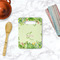 Tropical Leaves Border Rectangle Trivet with Handle - LIFESTYLE