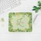 Tropical Leaves Border Rectangular Mouse Pad - LIFESTYLE 2