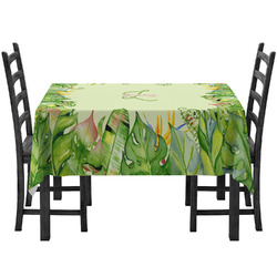 Tropical Leaves Border Tablecloth (Personalized)
