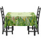 Tropical Leaves Border Rectangular Tablecloths - Side View