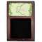 Tropical Leaves Border Red Mahogany Sticky Note Holder - Flat