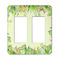 Tropical Leaves Border Rocker Light Switch Covers - Double - MAIN