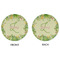 Tropical Leaves Border Round Linen Placemats - APPROVAL (double sided)