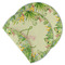 Tropical Leaves Border Round Linen Placemats - MAIN (Double-Sided)