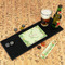 Tropical Leaves Border Rubber Bar Mat - IN CONTEXT