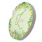 Tropical Leaves Border Sandstone Car Coaster - STANDING ANGLE