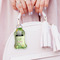 Tropical Leaves Border Sanitizer Holder Keychain - Small (LIFESTYLE)