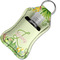 Tropical Leaves Border Sanitizer Holder Keychain - Small in Case