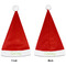 Tropical Leaves Border Santa Hats - Front and Back (Double Sided Print) APPROVAL