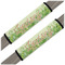 Tropical Leaves Border Seat Belt Covers (Set of 2)