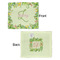 Tropical Leaves Border Security Blanket - Front & Back View