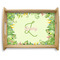 Tropical Leaves Border Natural Wooden Tray - Large (Personalized)