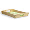 Tropical Leaves Border Serving Tray Wood Small - Corner