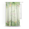 Tropical Leaves Border Sheer Curtain With Window and Rod