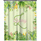 Tropical Leaves Border Shower Curtain 70x90