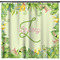 Tropical Leaves Border Shower Curtain (Personalized) (Non-Approval)