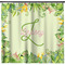 Tropical Leaves Border Shower Curtain - Custom Size (Personalized)