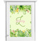 Tropical Leaves Border Single White Cabinet Decal