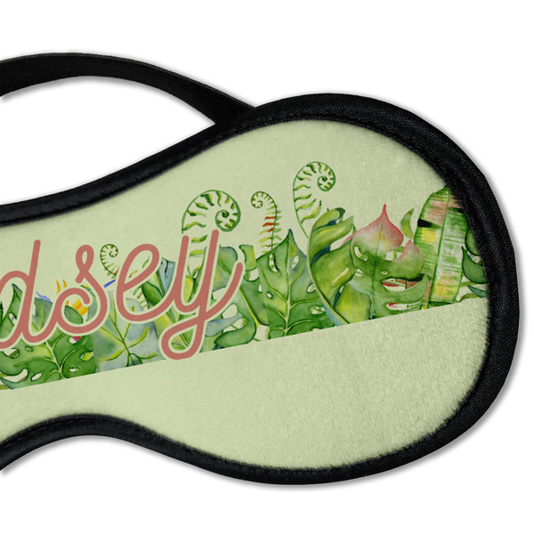 Tropical Leaves Border Sleeping Eye Mask - DETAIL Large