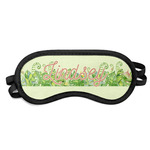 Tropical Leaves Border Sleeping Eye Mask - Small (Personalized)